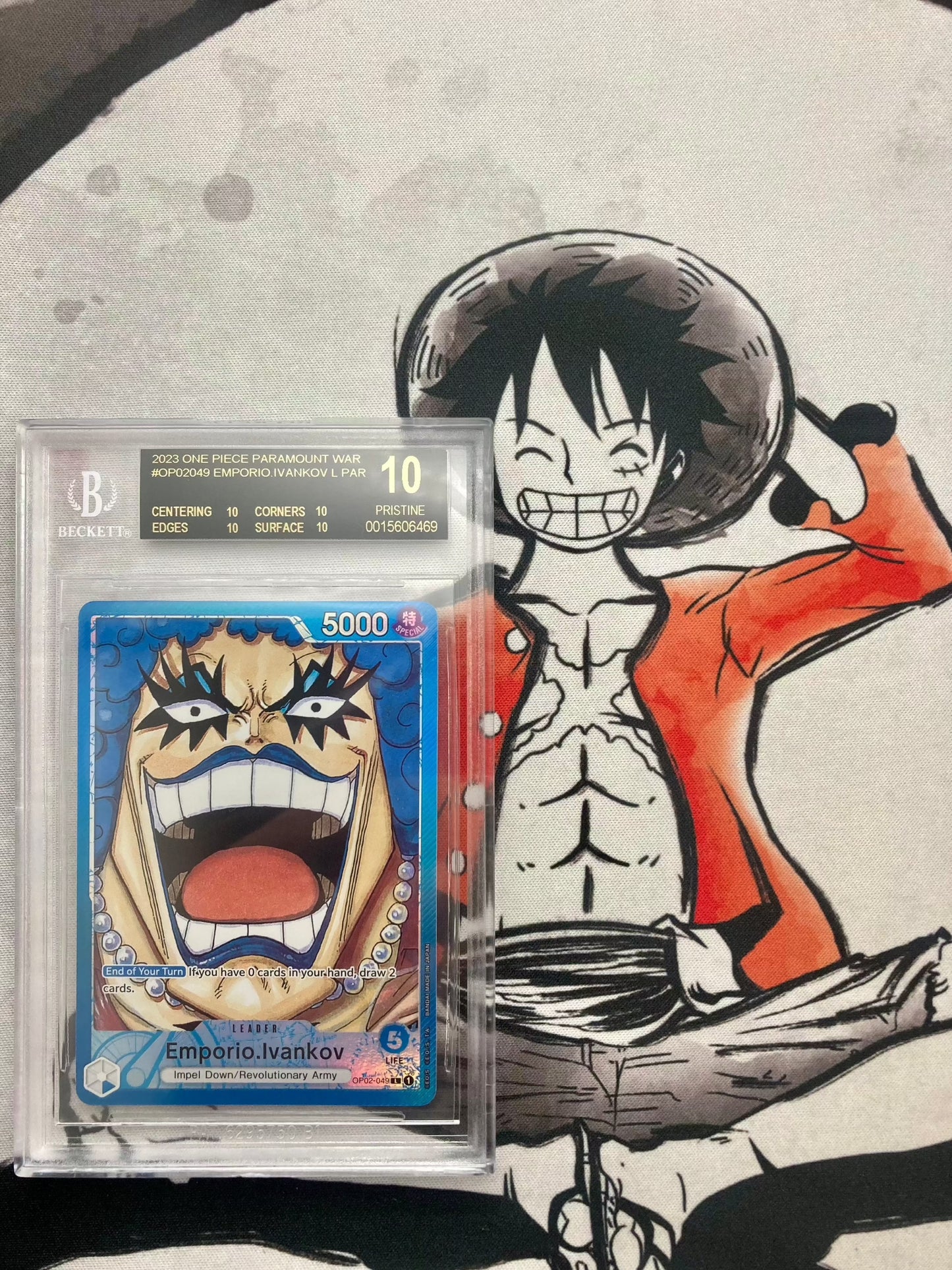BGS BLACK LABEL - Emporio Ivankov Alt Parallel Leader - OP02-049 - Premium from Hero Cards - Just $1495! Shop now at Hero Cards