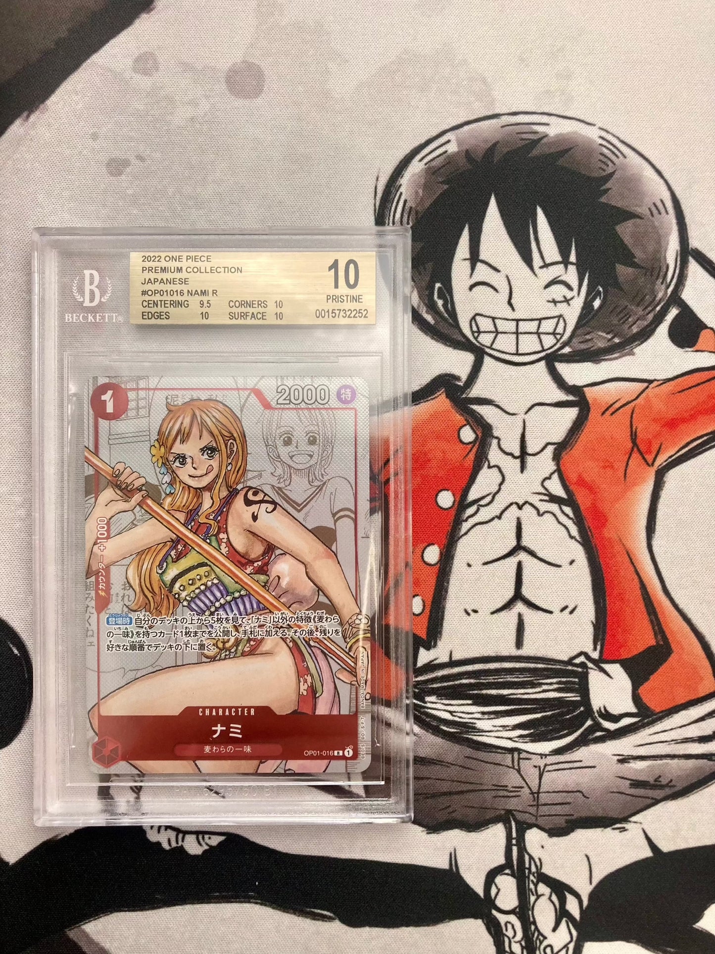 BGS 10 - Nami - OP01-016 - 25th Premium Collection Alt - Japanese - Premium from Hero Cards - Just $79.95! Shop now at Hero Cards