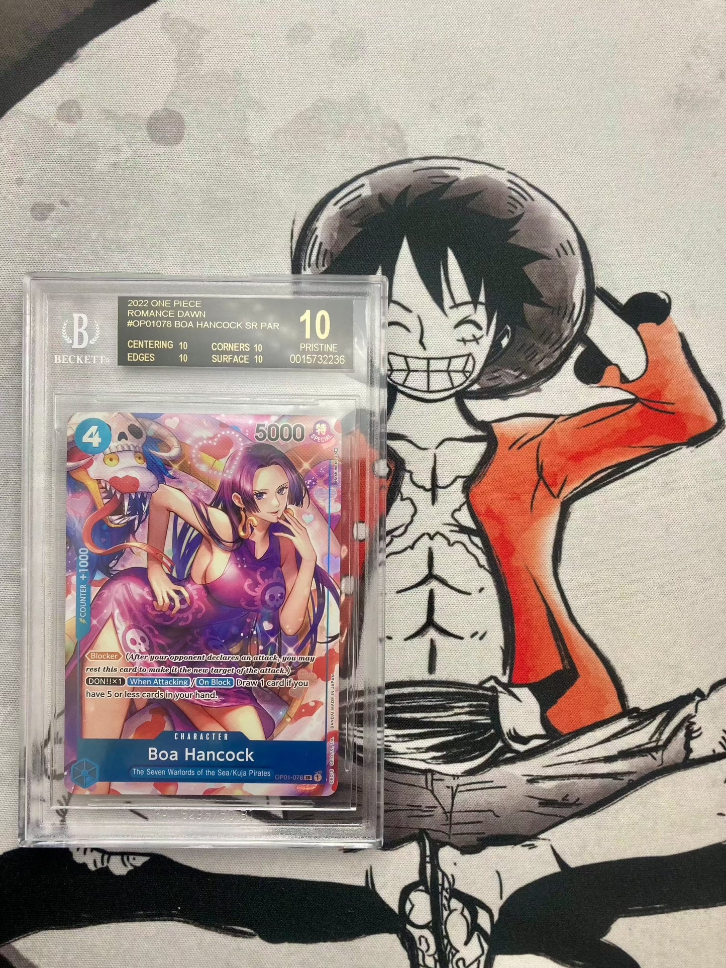BGS 10 BLACK LABEL - Boa Hancock - OP01-078 SR- Alt Art Parallel - Premium from Hero Cards - Just $1995! Shop now at Hero Cards