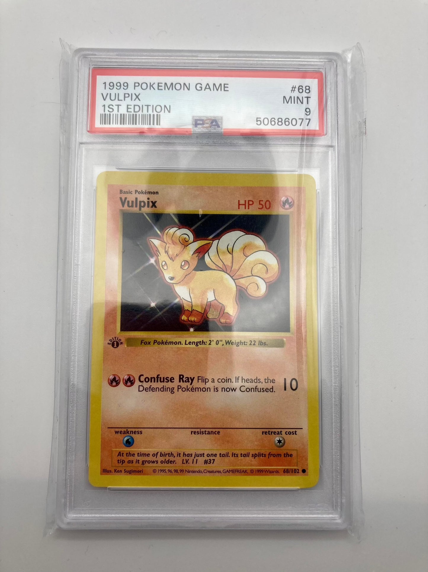 PSA 9 - 1st Edition - Shadowless Base Set- Vulpix 68/102 - Premium from SPJCards - Just $120! Shop now at Hero Cards