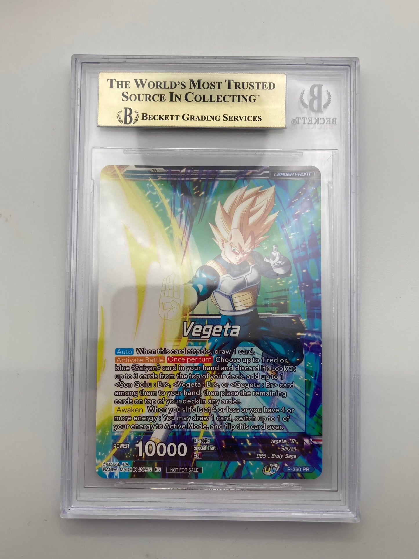 BGS 10 - Winner Stamped - SSG Vegeta, Crimson Warrior P-360 - Premium from Hero Cards - Just $84.95! Shop now at Hero Cards