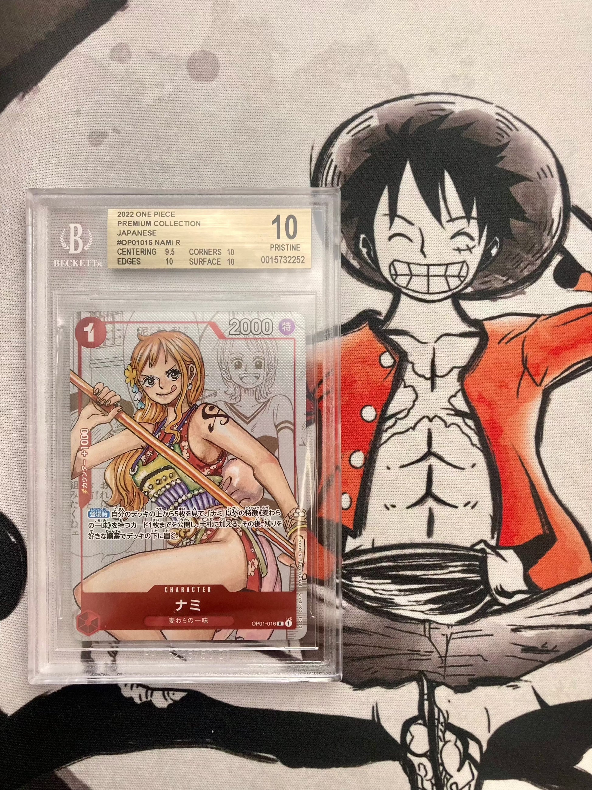 BGS 10 - Nami - OP01-016 - 25th Premium Collection Alt