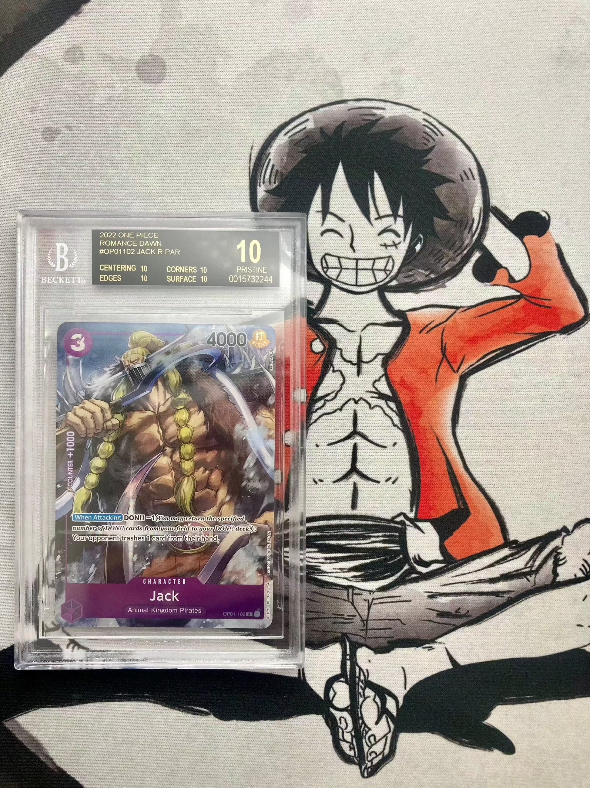 One Piece Card Game - Jack (OP01-102) R - Romance Dawn Set - Japanese Alternative Art One Piece Card Game - Jack (OP01-102) R - Romance Dawn Set - Japanese Alternative Art