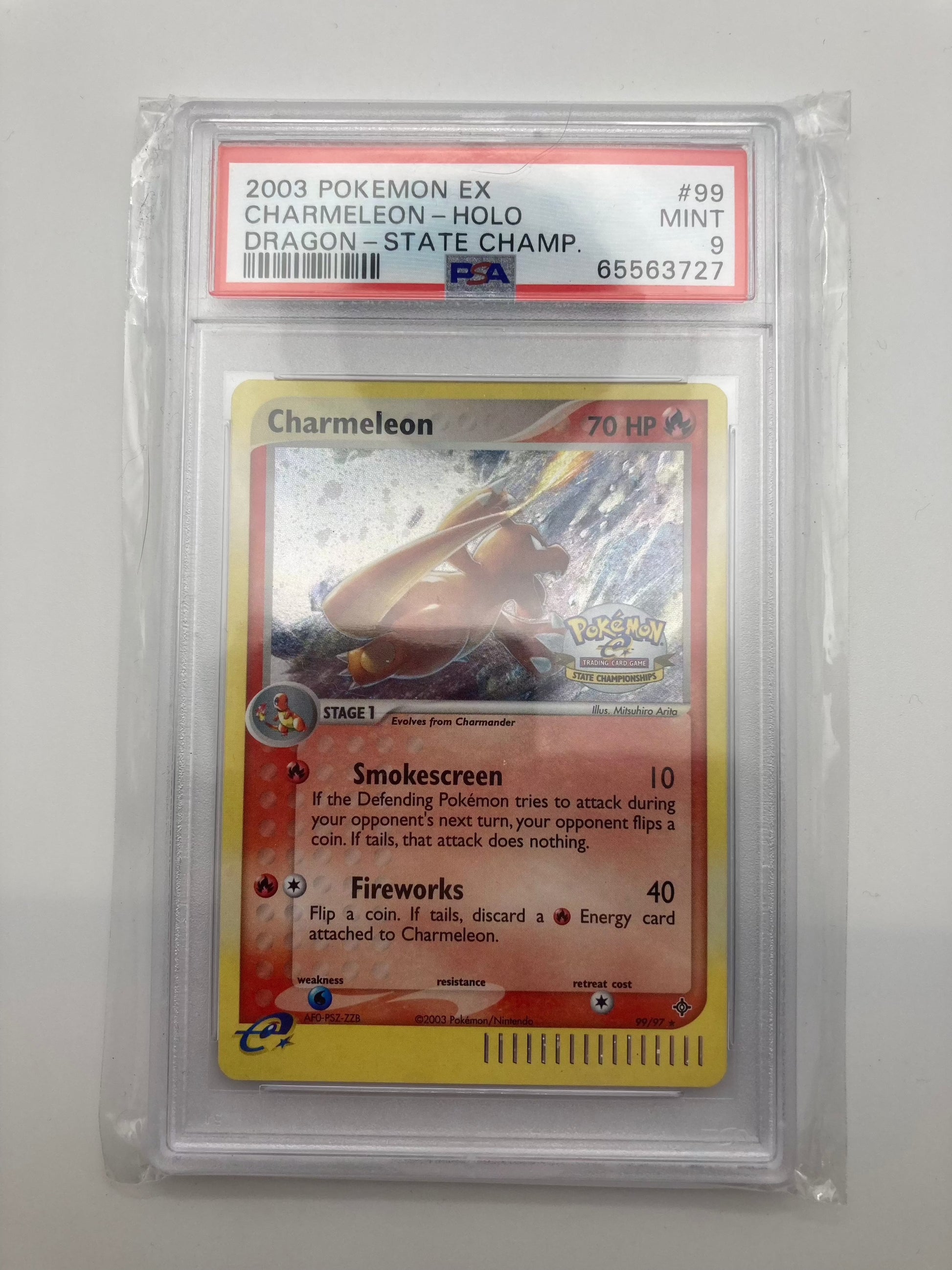 PSA 9 - Charmeleon 99/97 Secret Rare - EX Dragon Pokemon TCG State Championships | Best Price in 2024 at Hero Cards PSA 9 - Charmeleon 99/97 Secret Rare - EX Dragon Pokemon TCG State Championships | Best Price in 2024 at Hero Cards